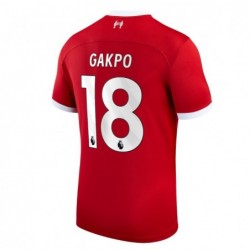 Liverpool Home Stadium Shirt 2023-24 with Gakpo 18,Red