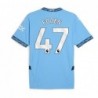 Manchester City Home Shirt 2024-25 with Foden 47, Light Blue