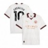 Manchester City Away Shirt 2023-24 with Grealish 10,White